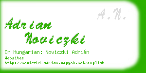 adrian noviczki business card